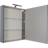 Зеркальный шкаф Aquanet Алвита 70 R 183990 Серый антрацит МДФ / ЛДСП, стекло