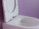 Комплект унитаза Ceramicanova Uno Rimless CN11001 с инсталляцией Berges Atom 410 040332 с сиденьем Микролифт и Черной матовой клавишей смыва фарфор подвесной