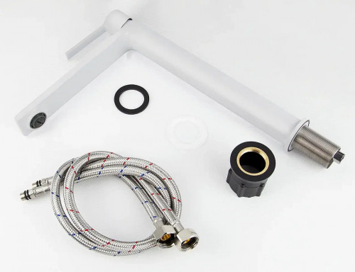 Смеситель для раковины Kaiser Serio 05411-4 цвет Белый матовый