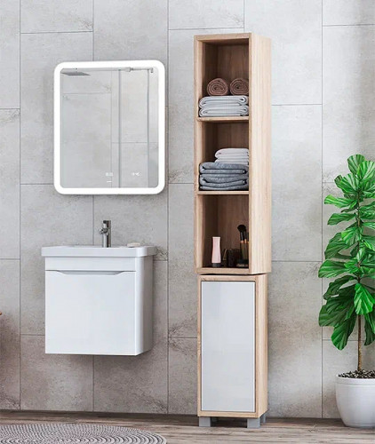 Тумба под раковину Vigo Grani 50 tp.GRI.FOS.50.1Y подвесная Белая МДФ / ЛДСП