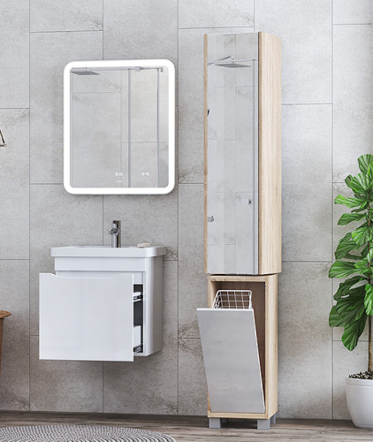 Тумба под раковину Vigo Grani 50 tp.GRI.FOS.50.1Y подвесная Белая МДФ / ЛДСП