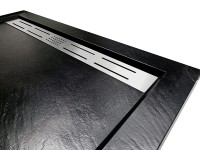 Душевой поддон из искусственного камня WeltWasser WW TRS 10090 STONE-BL 100x90 10000005450 Черный