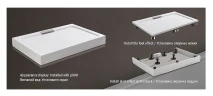 Душевой поддон из искусственного камня WeltWasser WW TRS 10090 STONE-BL 100x90 10000005450 Черный
