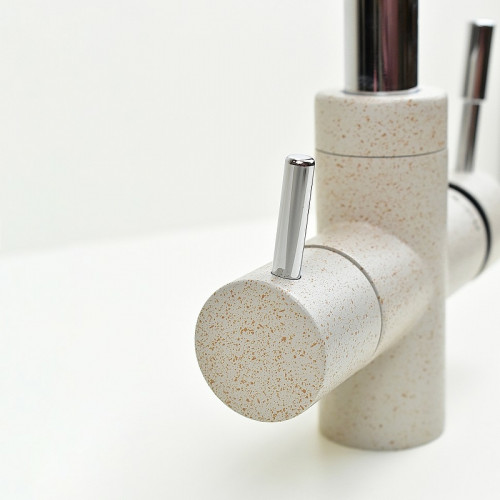 Смеситель для кухни Paini Cox 7894643CR3V11L2KM Бежевый матовый Хром