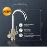 Смеситель для кухни Paini Cox 7894643CR3V11L2KM Бежевый матовый Хром