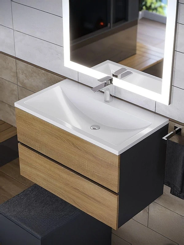 Раковина Uperwood Self 80 4538341002 цвет Белый глянцевый