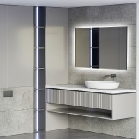 Зеркало Abber See 80 AG6103SL-0.8 с подсветкой с сенсорным выключателем и диммером стекло