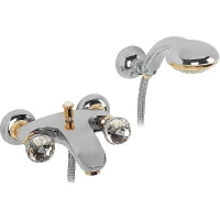 Смеситель для ванны Migliore Korona Swarovski ML.KRN-4702.CRDO цвет Хром Золото