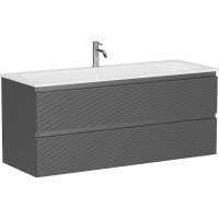 Тумба под раковину Sancos Folk 120 FL120GS подвесная Grey soft МДФ / ЛДСП
