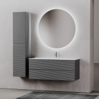 Тумба под раковину Sancos Folk 120 FL120GS подвесная Grey soft МДФ / ЛДСП