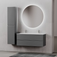 Тумба под раковину Sancos Folk 120 FL120GS подвесная Grey soft МДФ / ЛДСП