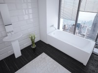 Акриловая ванна Aquatek Eco-friendly Ника 150x75 NIK150-0000001 без панелей, каркаса и слив-перелива
