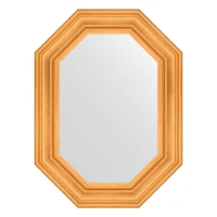 Зеркало Evoform Octagon 59х79 BY 7206 в багетной раме - Травленое золото 99