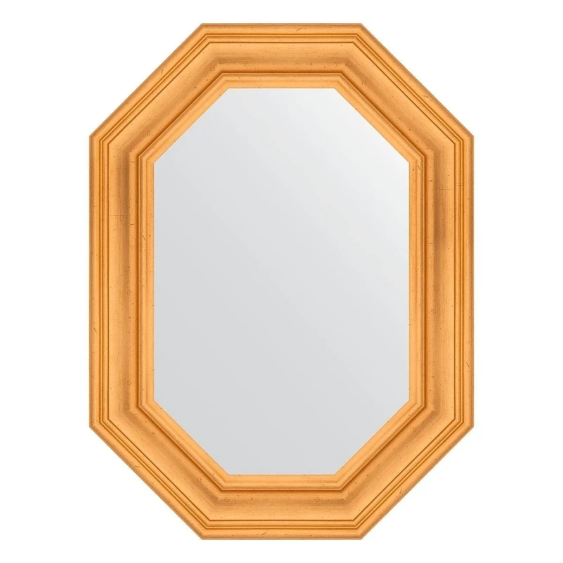 Зеркало Evoform Octagon 59х79 BY 7206 в багетной раме - Травленое золото 99