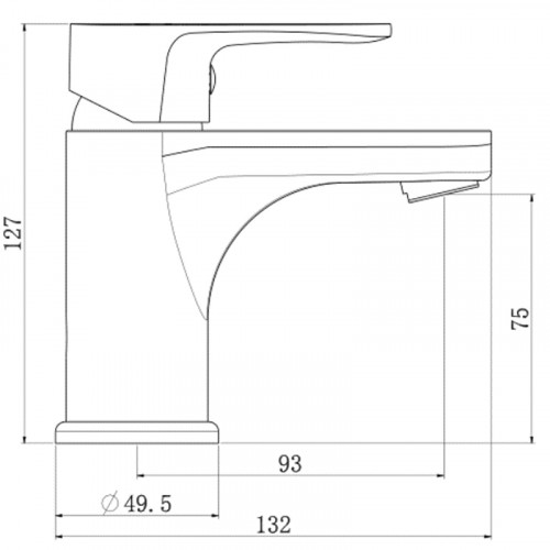 Смеситель для раковины Royce Uno RCM-120701CR Хром
