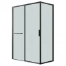 Душевая стенка Grossman Style 100 200.K33.05.100.21.02 профиль Черный матовый стекло шиншилла
