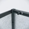 Душевая стенка Grossman Style 100 200.K33.05.100.21.02 профиль Черный матовый стекло шиншилла
