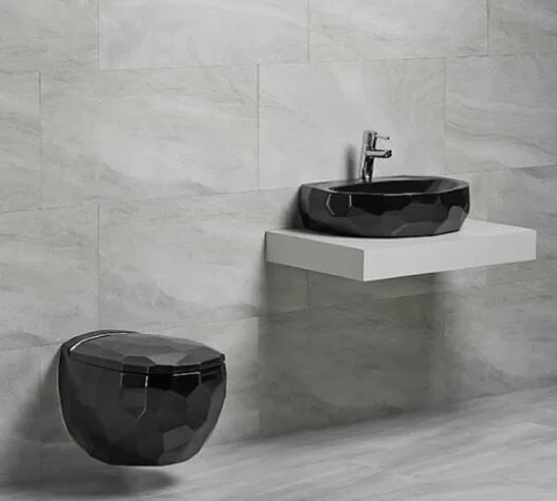 Унитаз beWash Bekinger 87303206 подвесной Черный глянец с сиденьем Микролифт фарфор подвесной