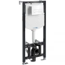 Инсталляция WasserKRAFT Aller 10TLT.010.ME.WH03 для унитаза с Белой клавишей смыва нержавеющая сталь