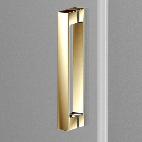 Душевой уголок Vincea Alpha 110x90 VSR-3AL9011CLG профиль Брашированное золото стекло прозрачное