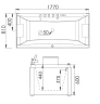 Акриловая ванна Gemy Gemy 177x81 G9076 K С гидромассажем