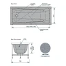 Акриловая ванна Loranto Calgary 160х70 CS00063294 цвет Белый