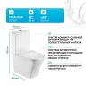 Унитаз компакт BelBagno Marmi BB052CPR без бачка и сиденья фаянс напольный