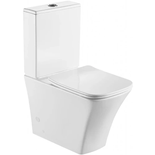 Унитаз компакт BelBagno Marmi BB052CPR без бачка и сиденья фаянс напольный