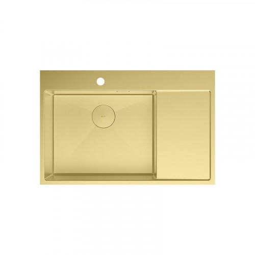 Кухонная мойка Lemark Kezadra 780L 9938150 цвет Светлое золото
