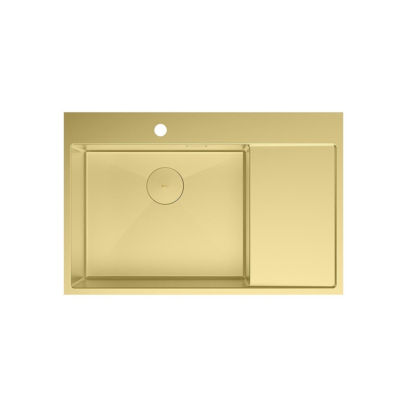 Кухонная мойка Lemark Kezadra 780L 9938150 цвет Светлое золото
