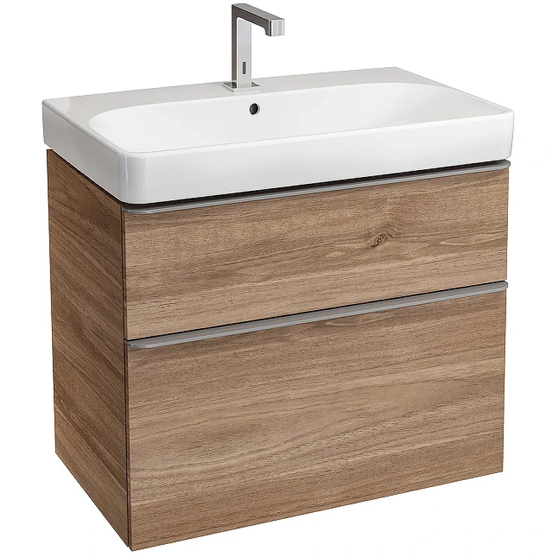 Тумба под раковину Geberit Smyle Square 75 500.353.JR.1 Пекан МДФ / ЛДСП