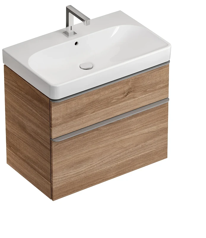 Тумба под раковину Geberit Smyle Square 75 500.353.JR.1 Пекан МДФ / ЛДСП