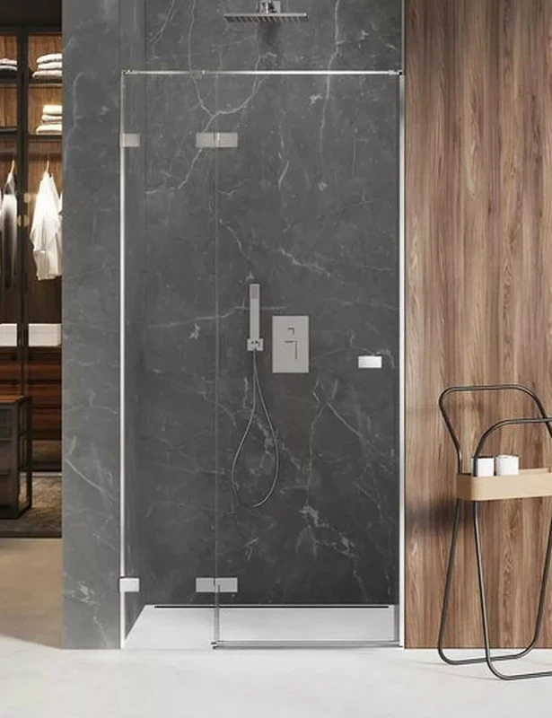 Душевая дверь New Trendy Avexa Chrome 90 L EXK-1443 профиль Хром стекло прозрачное