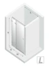 Душевая дверь New Trendy Avexa Chrome 90 L EXK-1443 профиль Хром стекло прозрачное