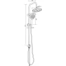Душевая система Orange O-Shower OW02 Хром нержавеющая сталь на стену