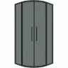 Душевой уголок Grossman Cosmo 90х90 301.K33.02.9090.21.10 профиль Черный матовый стекло тонированное