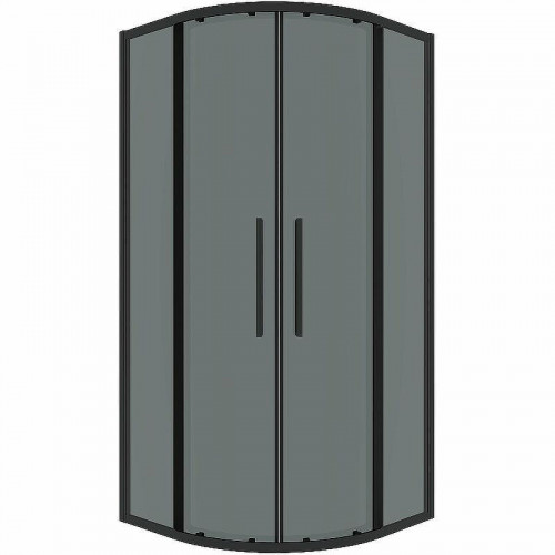 Душевой уголок Grossman Cosmo 90х90 301.K33.02.9090.21.10 профиль Черный матовый стекло тонированное