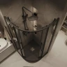 Душевой уголок Grossman Cosmo 90х90 301.K33.02.9090.21.10 профиль Черный матовый стекло тонированное