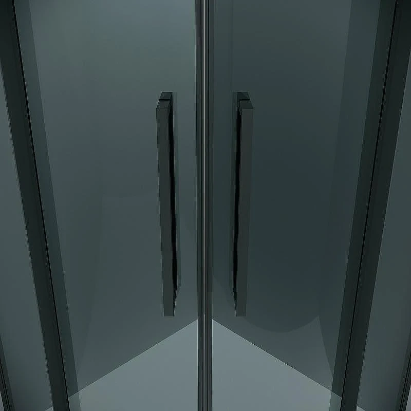Душевой уголок Grossman Cosmo 90х90 301.K33.02.9090.21.10 профиль Черный матовый стекло тонированное