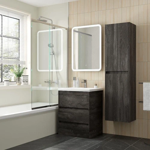 Тумба под раковину Art&Max Family M 58 FAMILY-M-580-3C-PIA-IS цвет Железный камень