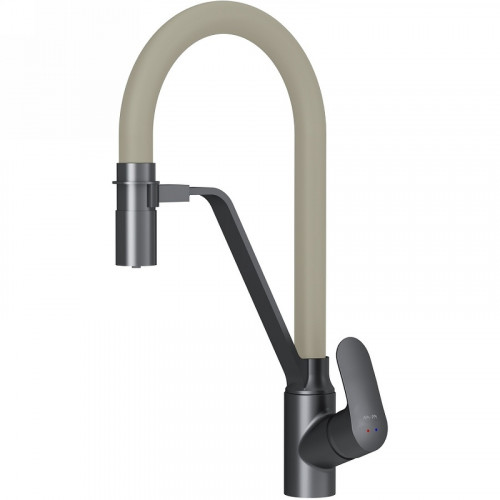 Смеситель для кухни AM.PM Like F8007826 Черный матовый Бежевый латунь