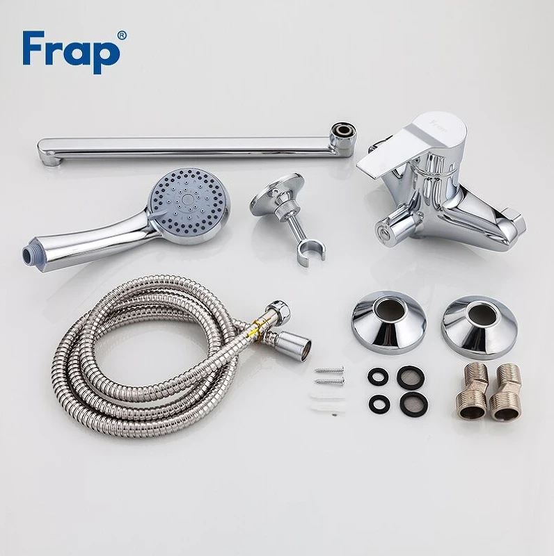 Смеситель для ванны Frap H63 F2263 универсальный Хром латунь на стену