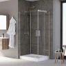 Душевой уголок Grossman Galaxy 120x80 L GR-3120L профиль Хром стекло прозрачное