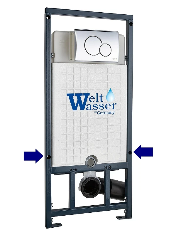 Клавиша смыва WeltWasser WW Marberg 507 RD MT-BL 10000010238 Черная матовая