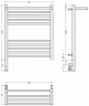 Электрический полотенцесушитель Сунержа Богема 3.0 с 1 полкой 60x50 00-5806-6050 Без покрытия