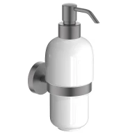 Дозатор для жидкого мыла Aquatek Бетта AQ4605BGM цвет Оружейная сталь