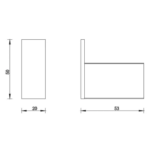 Крючок Whitecross Cubo CU2410CPB Брашированная медь
