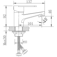 Смеситель для раковины Haiba HB10801-2