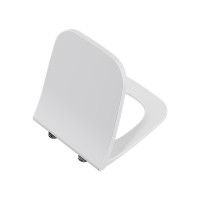 Комплект унитаза с инсталляцией Vitra Integra Square 9856B003-7206 с сиденьем Микролифт и клавишей смыва Хром матовый фарфор подвесной