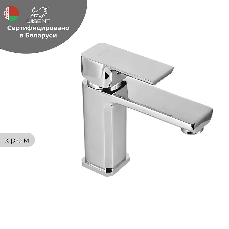 Смеситель для раковины Wisent W10111 цвет Хром